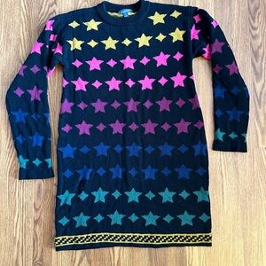 Modcloth Large Celestial Star Sweater Dress